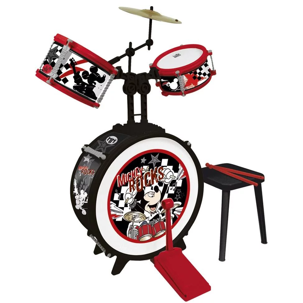 DISNEY MICKEY - BATTERIE AVEC TABOURET