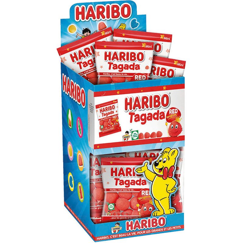 Bonbons Tagada red l'originale Haribo - Sachet de 30 g