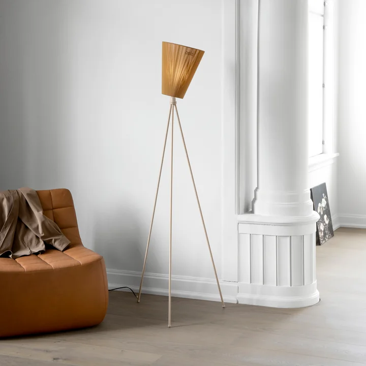 Northern - Oslo Wood Stehleuchte, beige / metallic