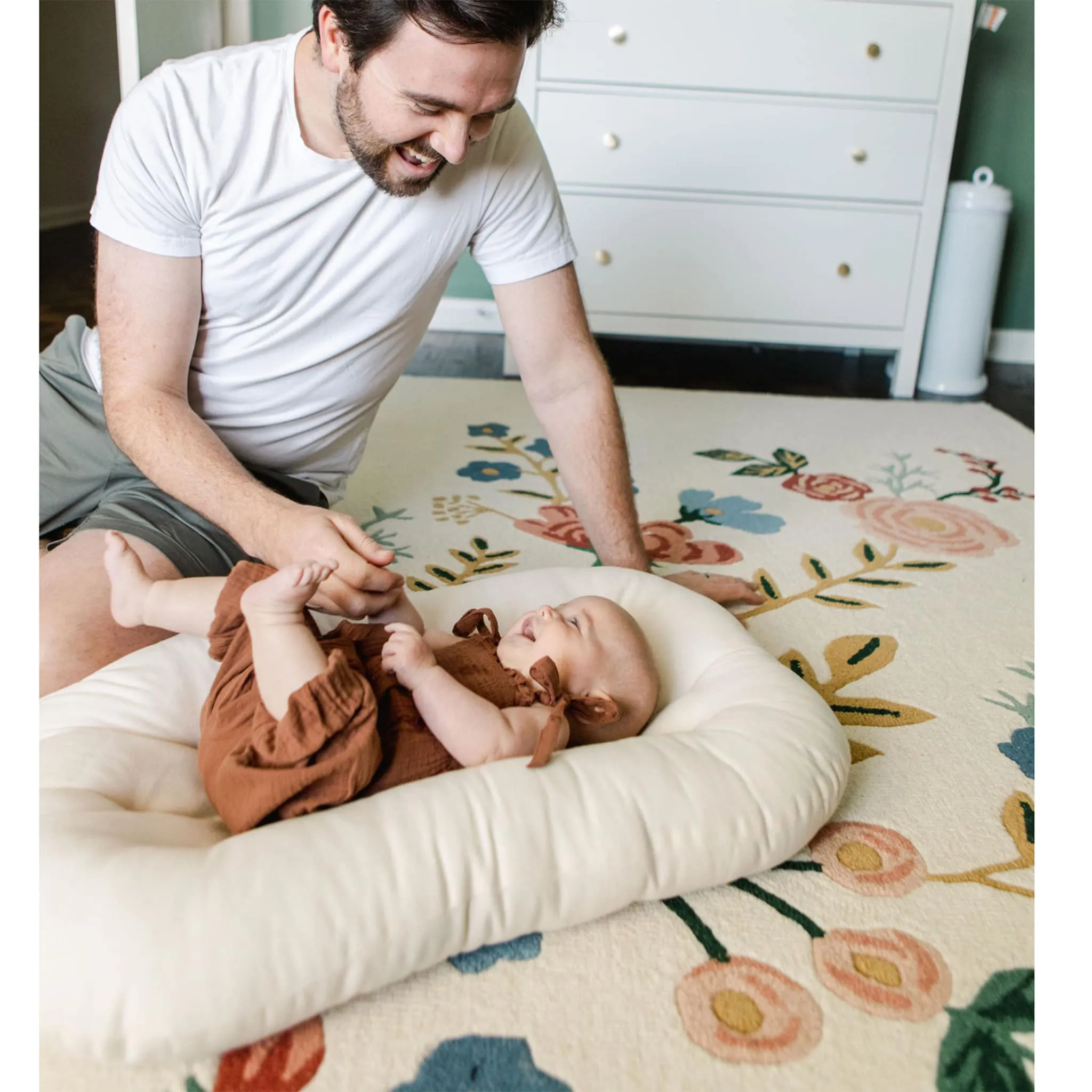 Snuggle me Coussin Organique Bare Snuggle Me - Naturel