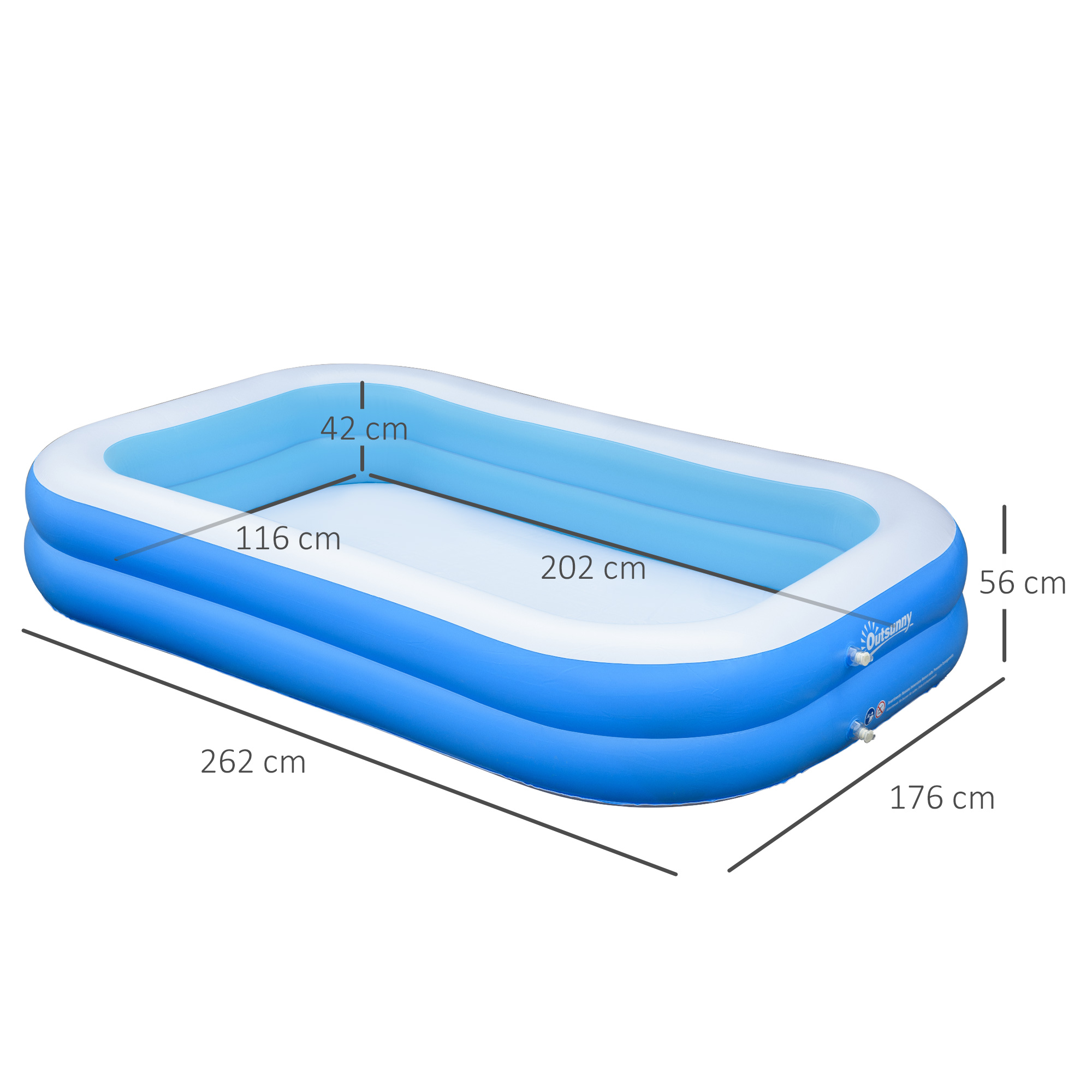 Piscina inflável Outsunny 848-038