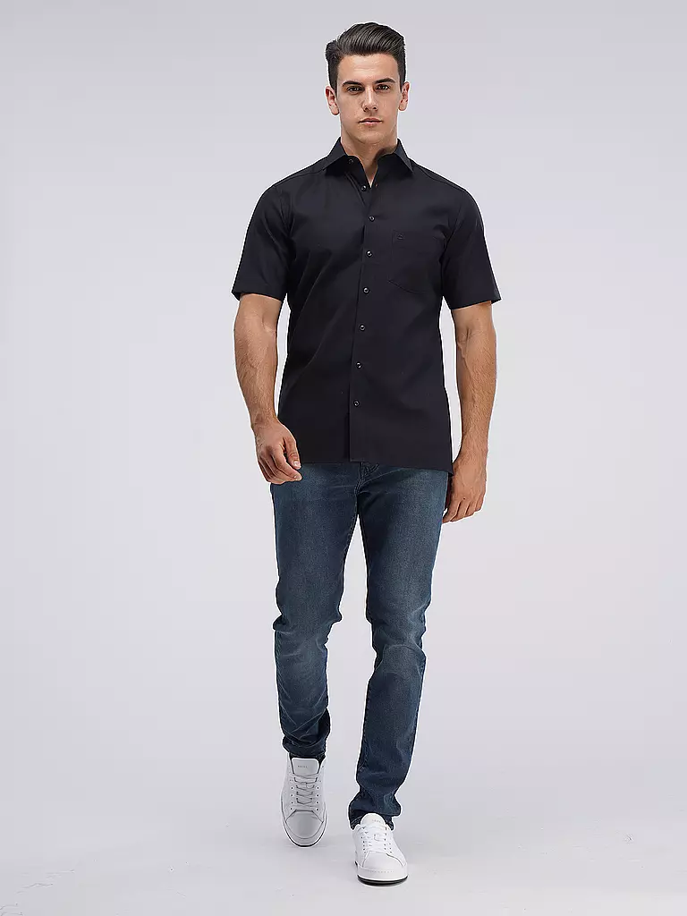 OLYMP Hemd Modern Fit  schwarz