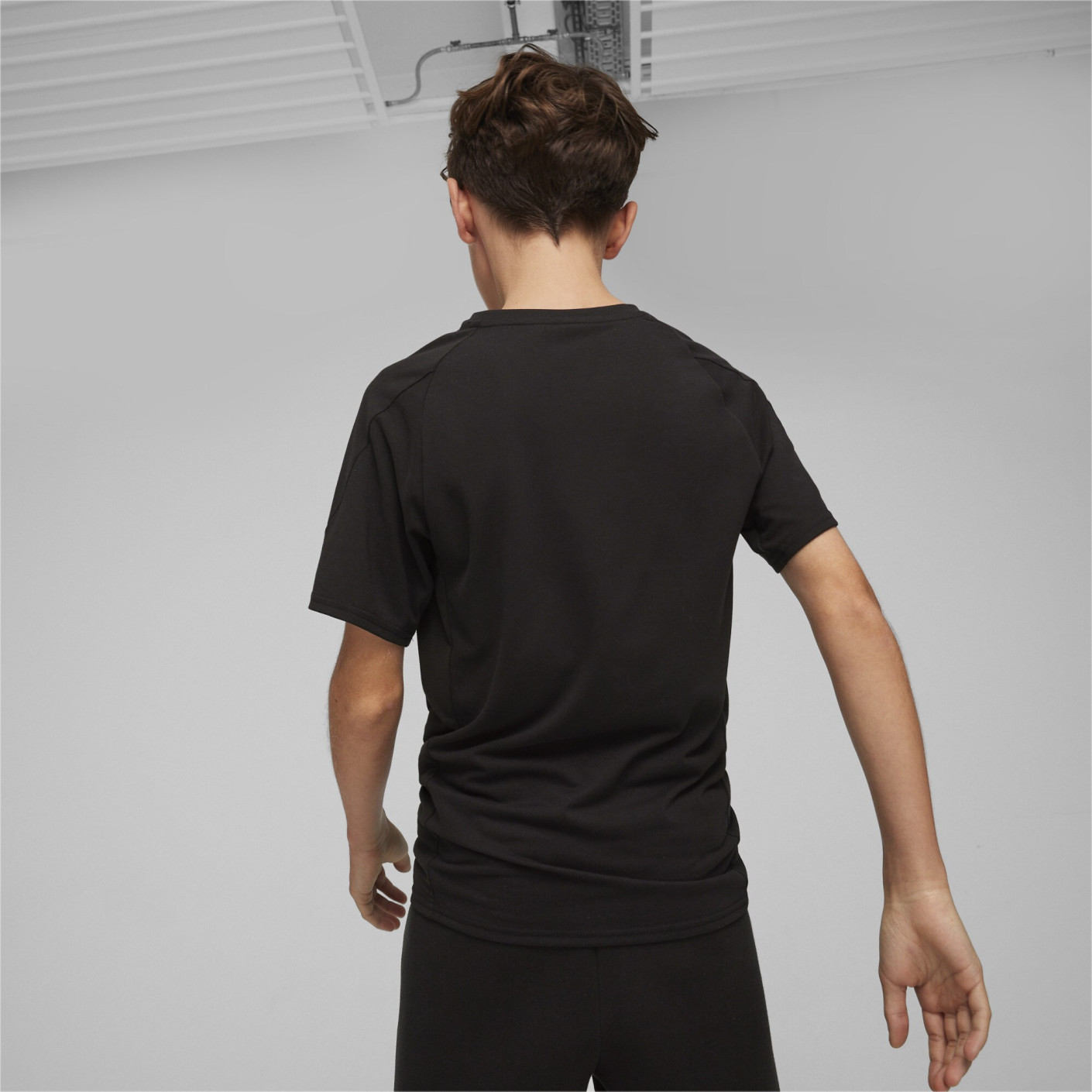 PUMA Evostripe T-Shirt Kids Zwart Wit