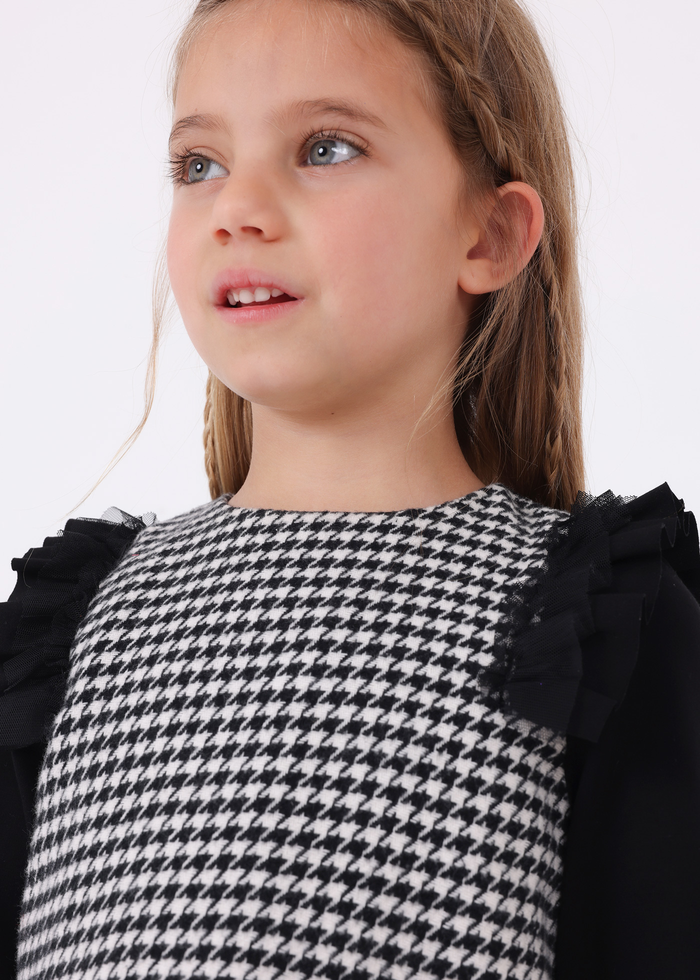 Vestido de malha Roma combinado para meninas
