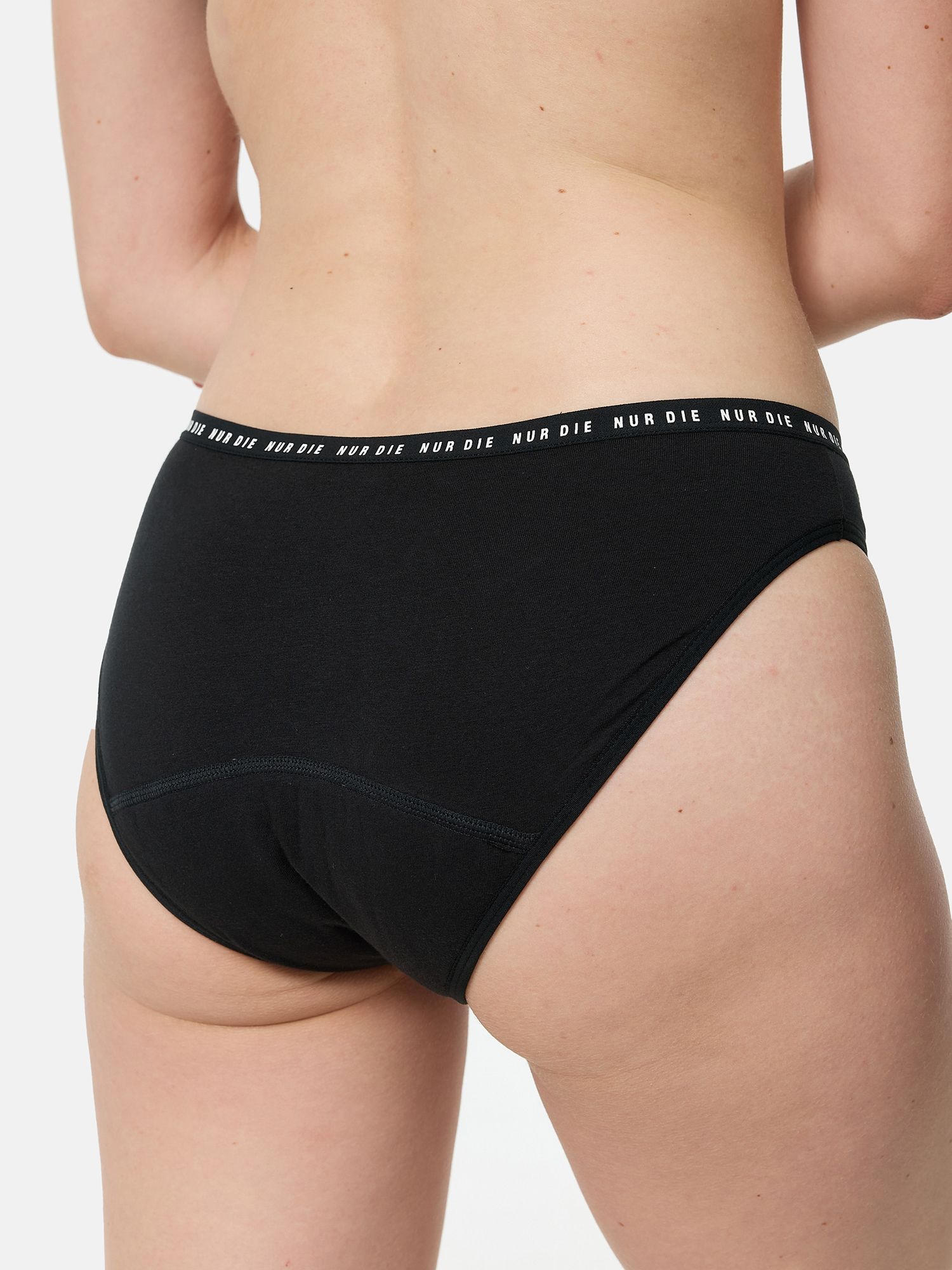 NUR DIE Probierpack Periodenunterwäsche Alles Geregelt Slip normal + stark - schwarz - Größe 36-38