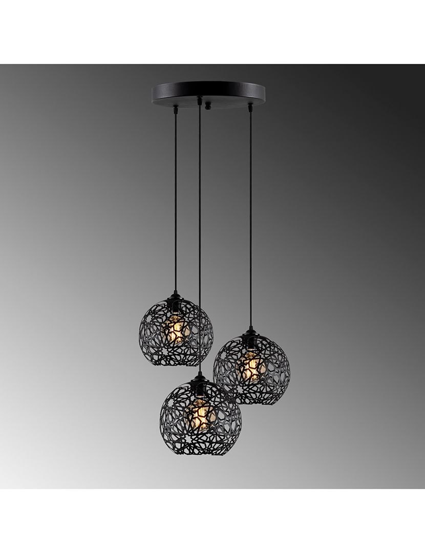 Fellini Black Suspended Ceiling Lamp