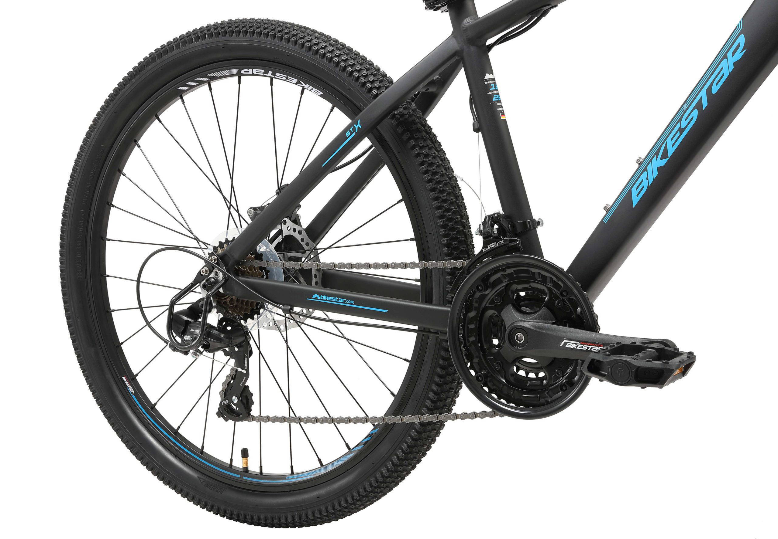 BikeStar hardtail MTB, Sport, 26 inch, 21 speed, zwart/blauw