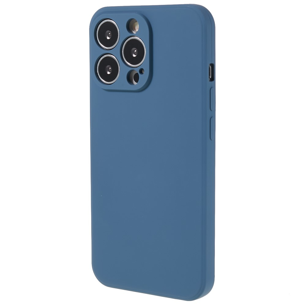 iPhone 13 Pro Gummi Case Hülle mit Kameraschutz - Blau (Matt)