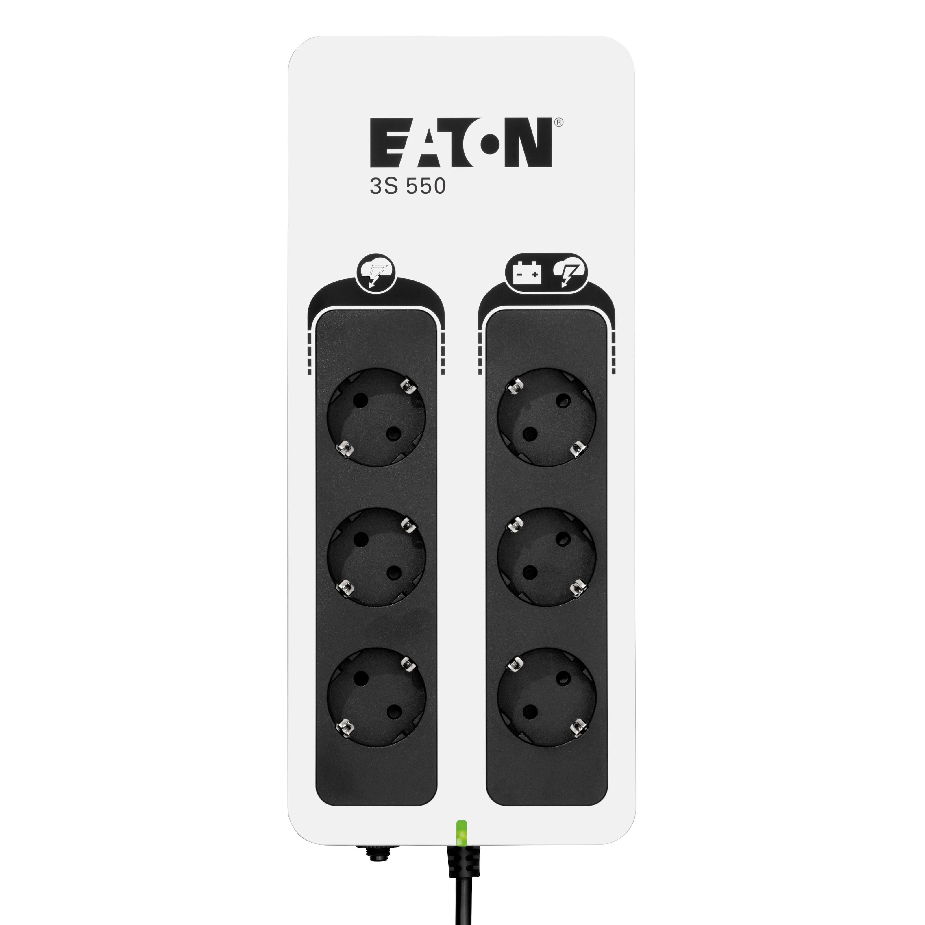Eaton 3S 550 UPS 6 uttak