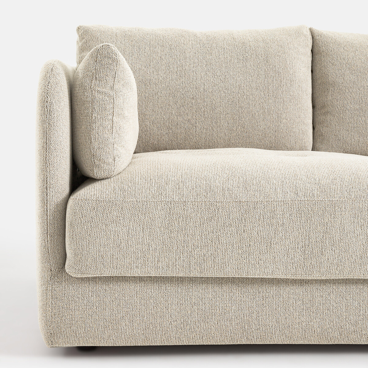LA REDOUTE INTERIEURS<br>3 ou 4 lugares, tecido textura mesclado, Carmel