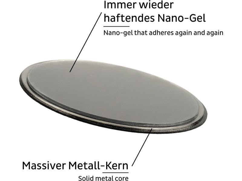 Silwy Magnet-Power-Bundle XXL 1 Stück, Schwarz Haftmagnet