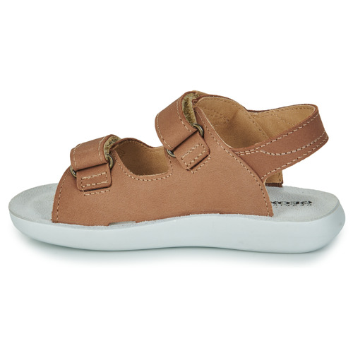 Geox - J SANDAL LIGHTFLOPPY - Marron / Blanc