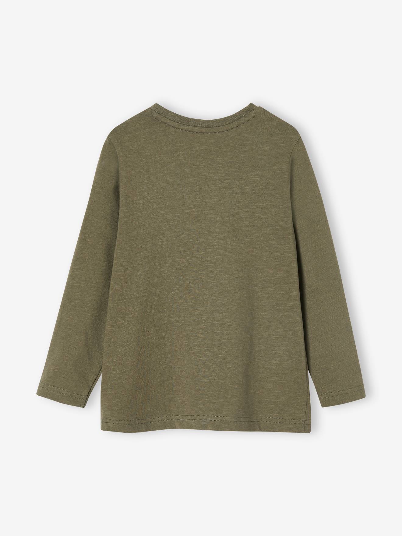 Camiseta divertida com estampa de gato, para meninos, tamanho médio cinza mesclado