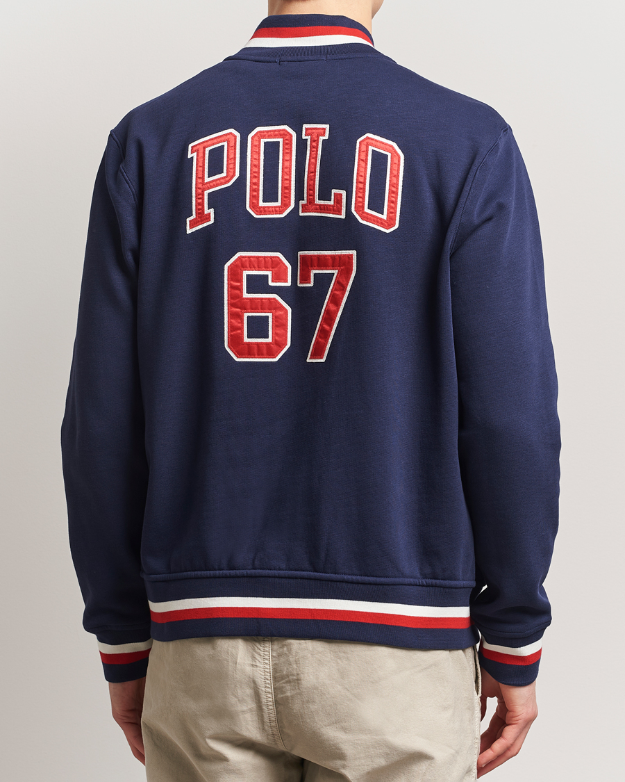 Polo Ralph Lauren Bomber Vintage Fleece Sweater Cruise Navy