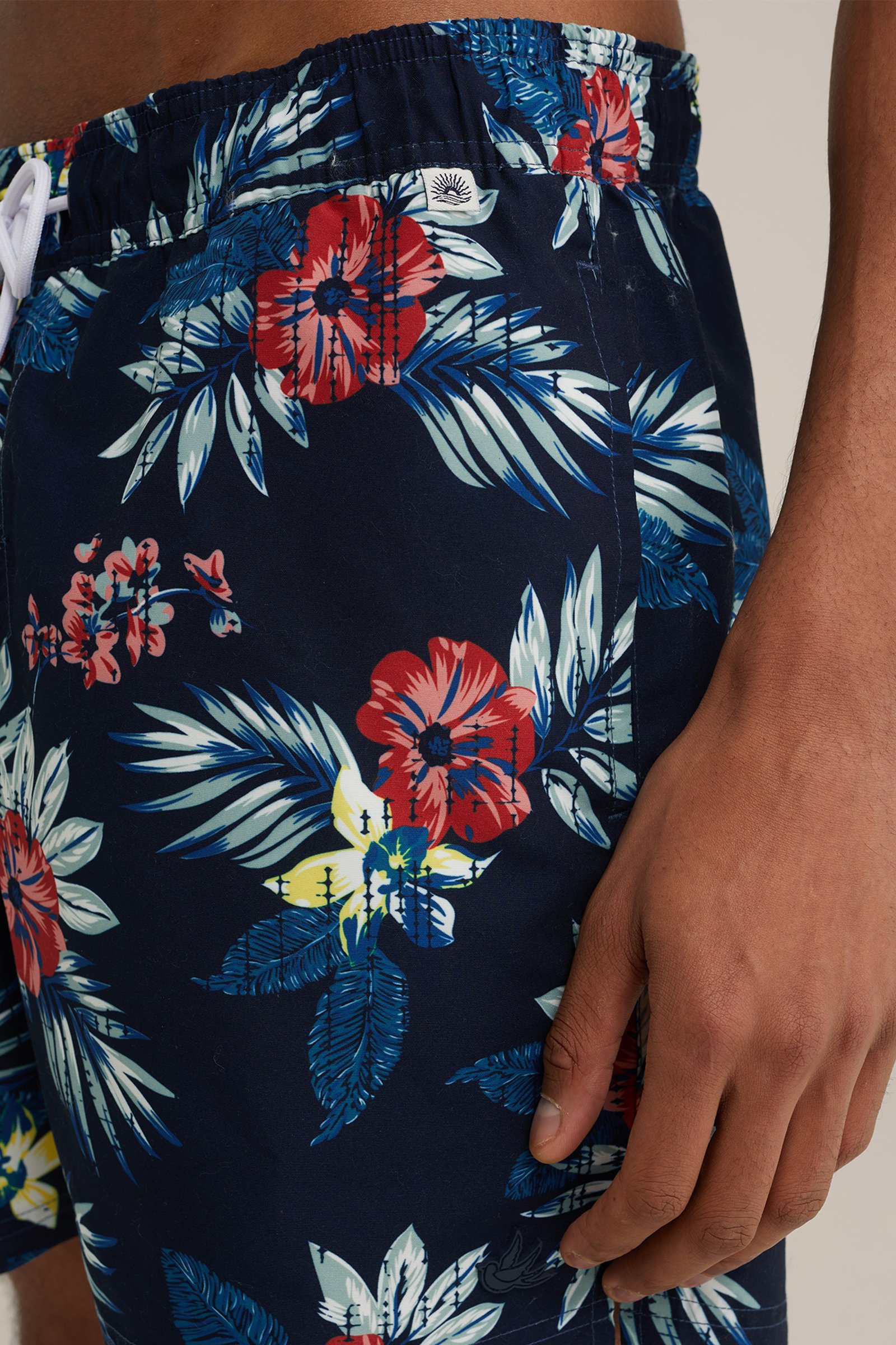 zwembroek met dessin WE Fashion Donkerblauw