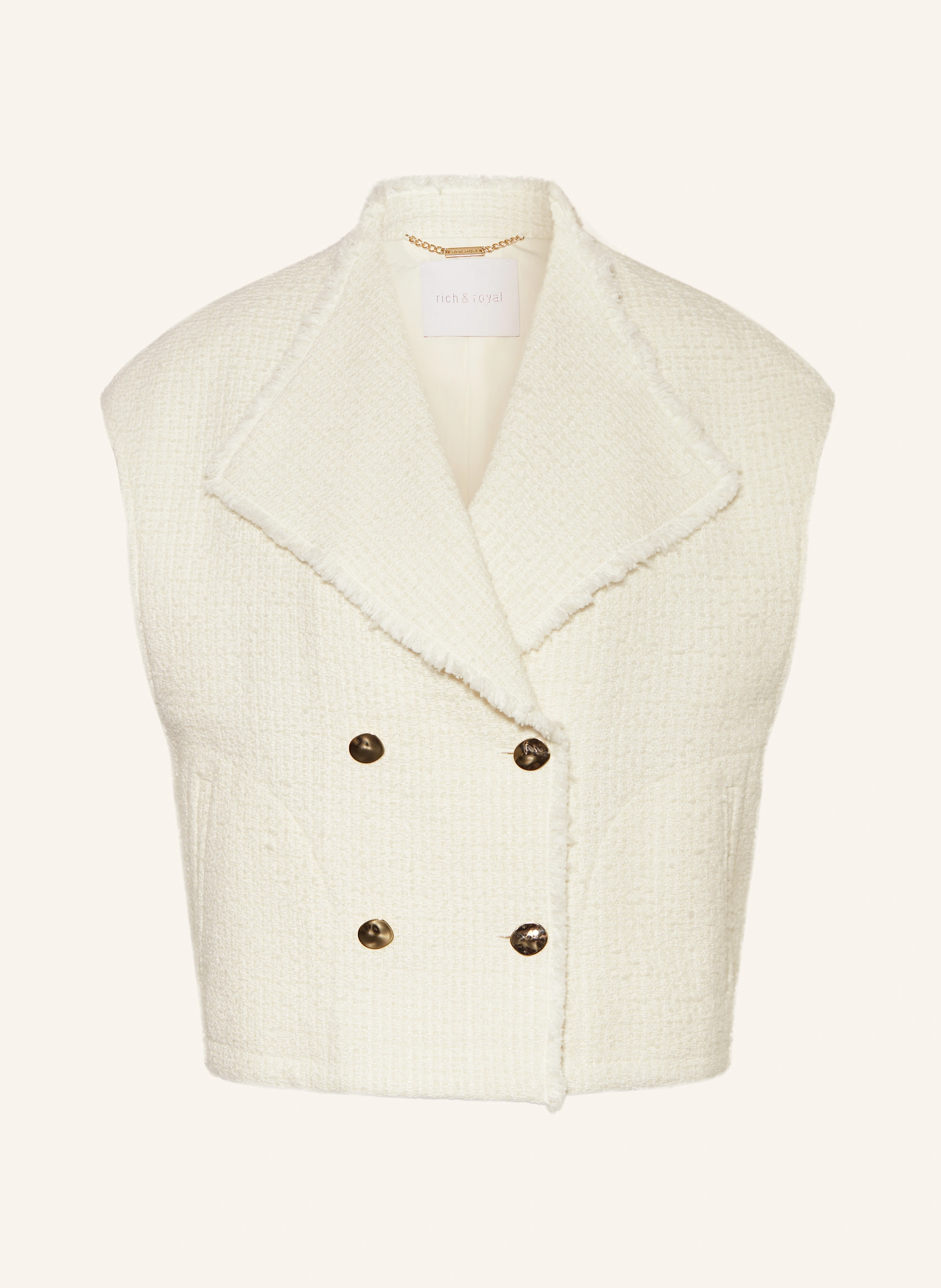 Rich & Royal Blazerweste aus Bouclé