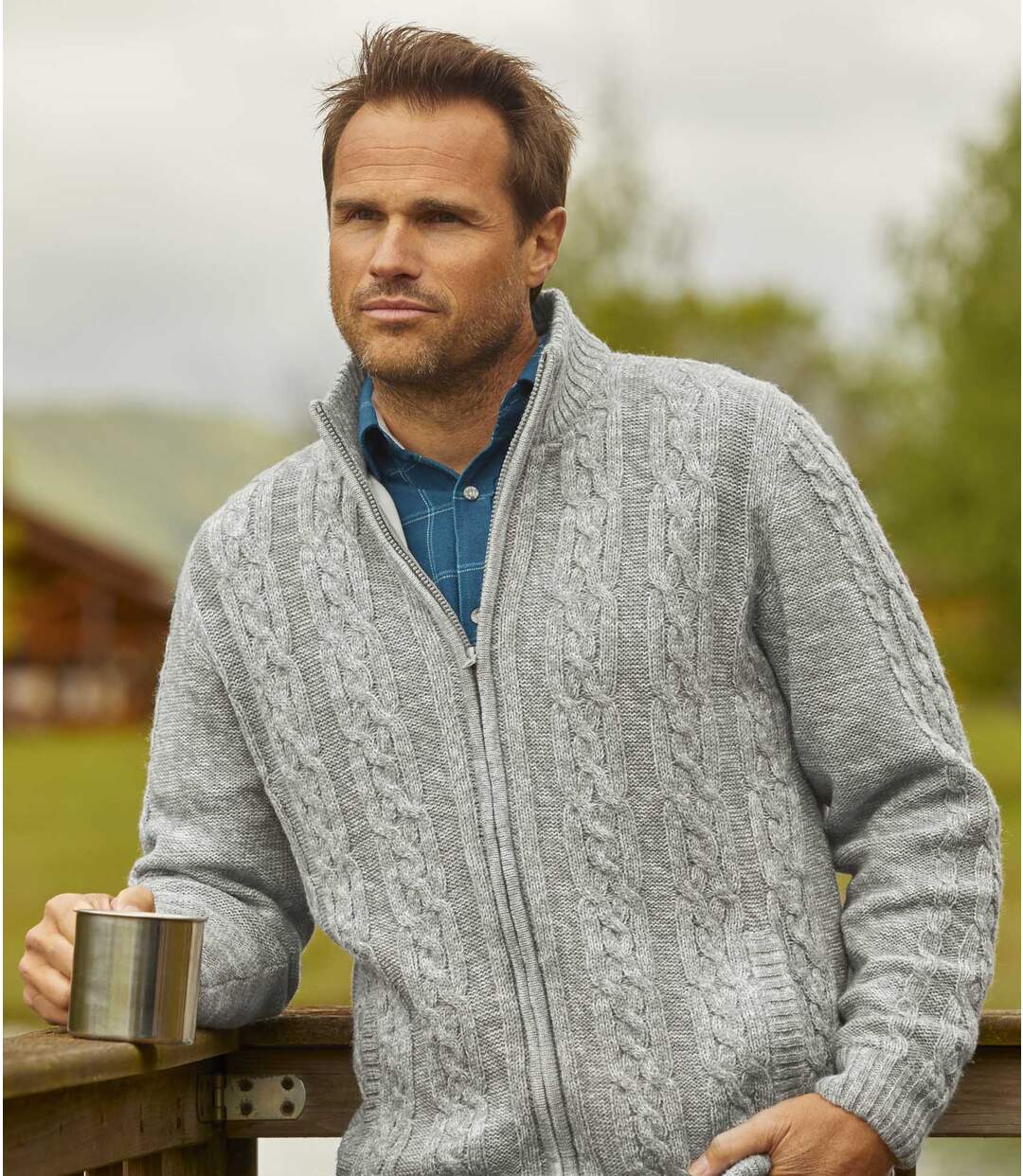 Blouson Tricot Doublé Polaire