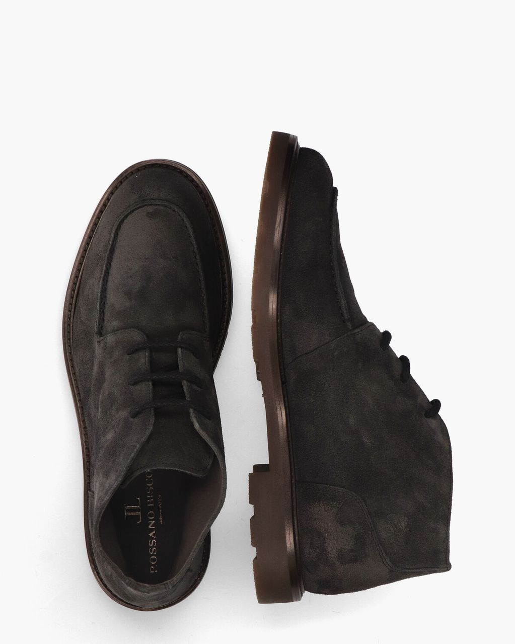 Rossano Bisconti 798-03 Donkergrijs Heren Veterboots