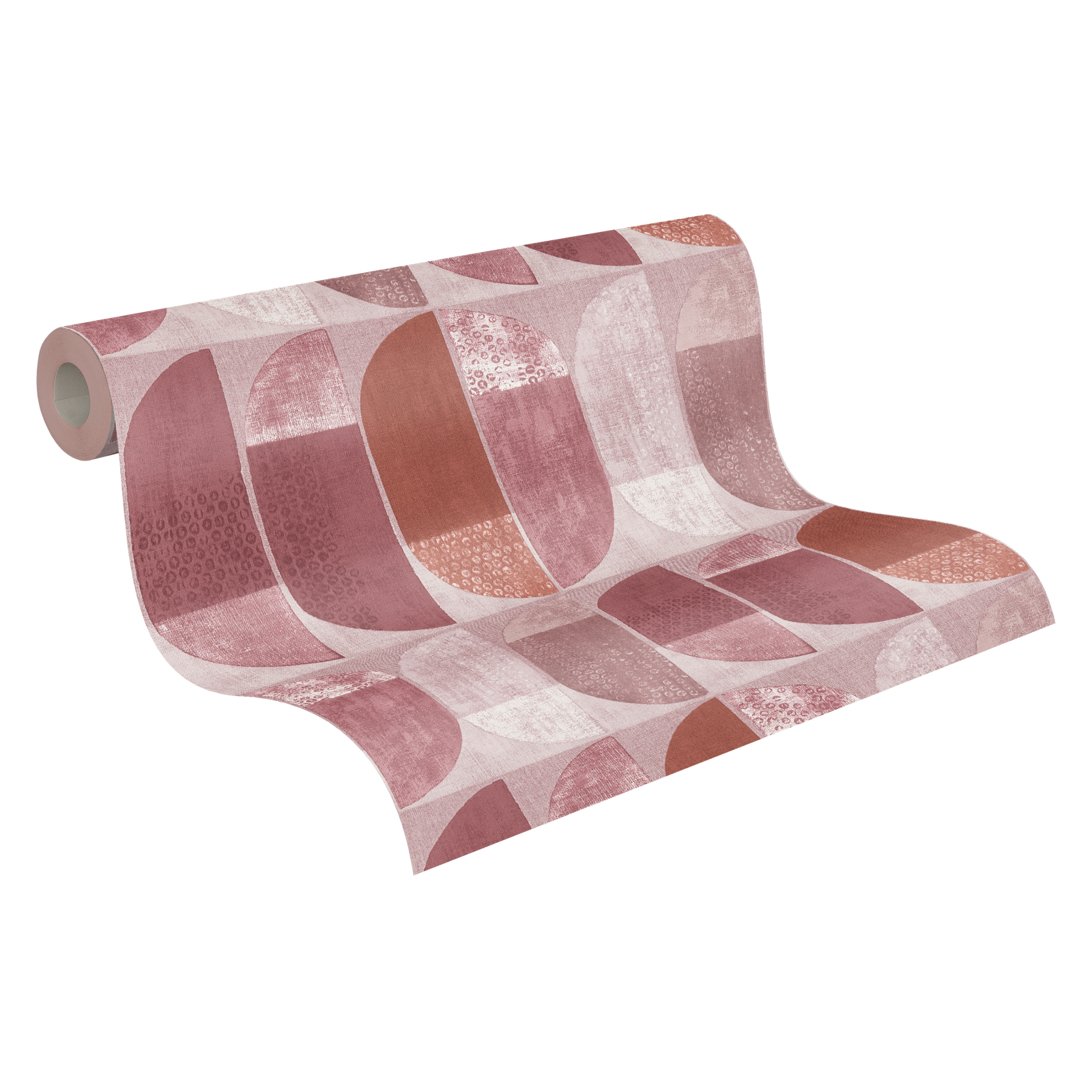 Vliestapete GEO NORDIC - rot-rosa - 10 Meter