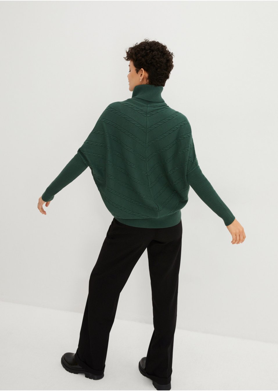 Pull col roulé