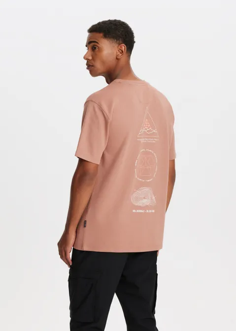 T-shirt met print phase rood (ROO.TE)
