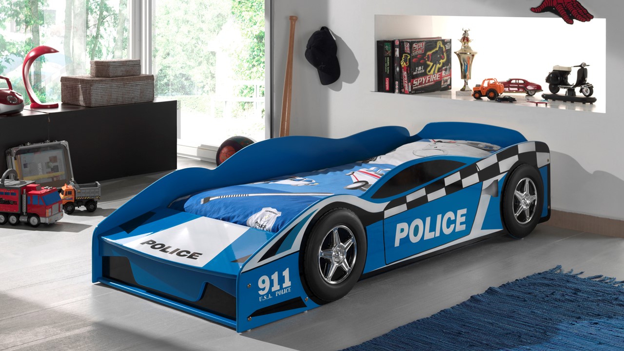 Peuterbed Police blauw