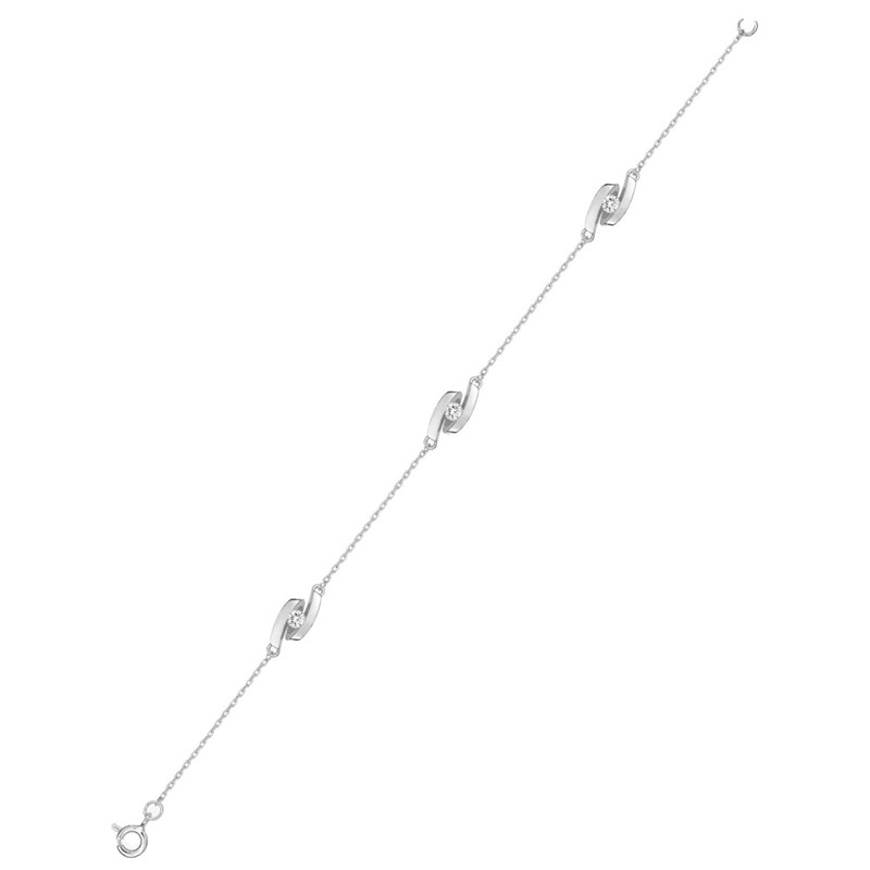 Bracelet Femme - Argent 925 - Longueur : 18 cm