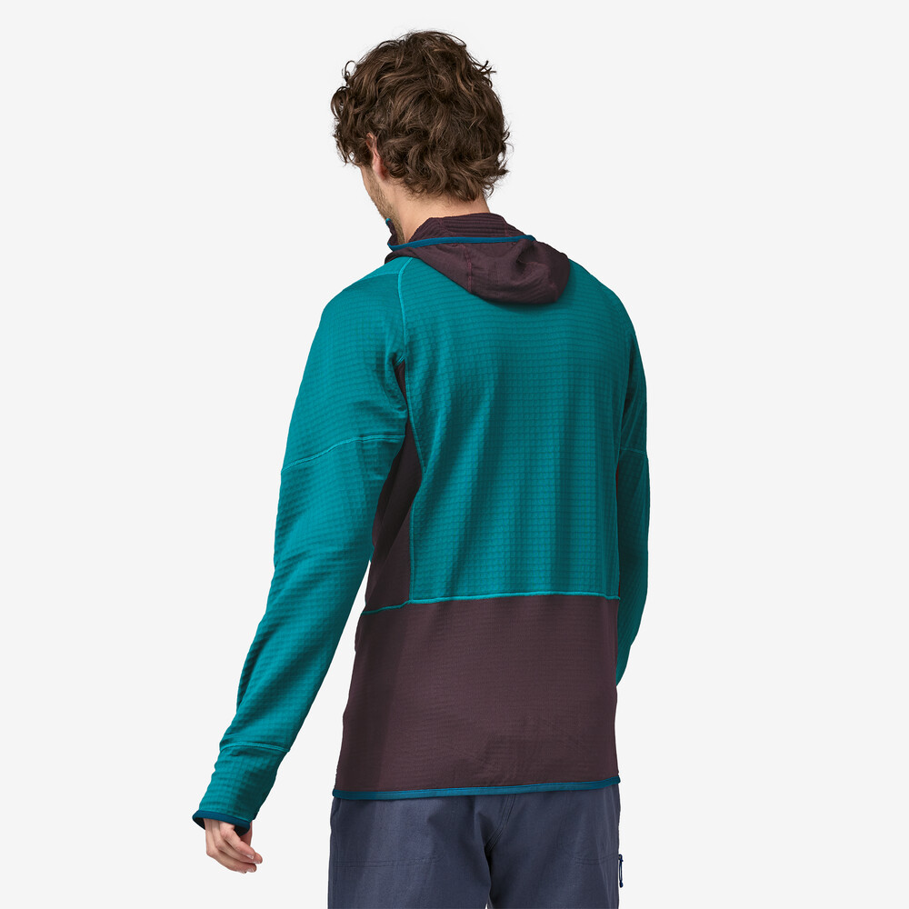 Herren R1 Fleece-Pullover mit Kapuze