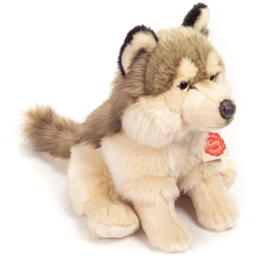 Teddy HERMANN® Wolf sitzend, 29 cm