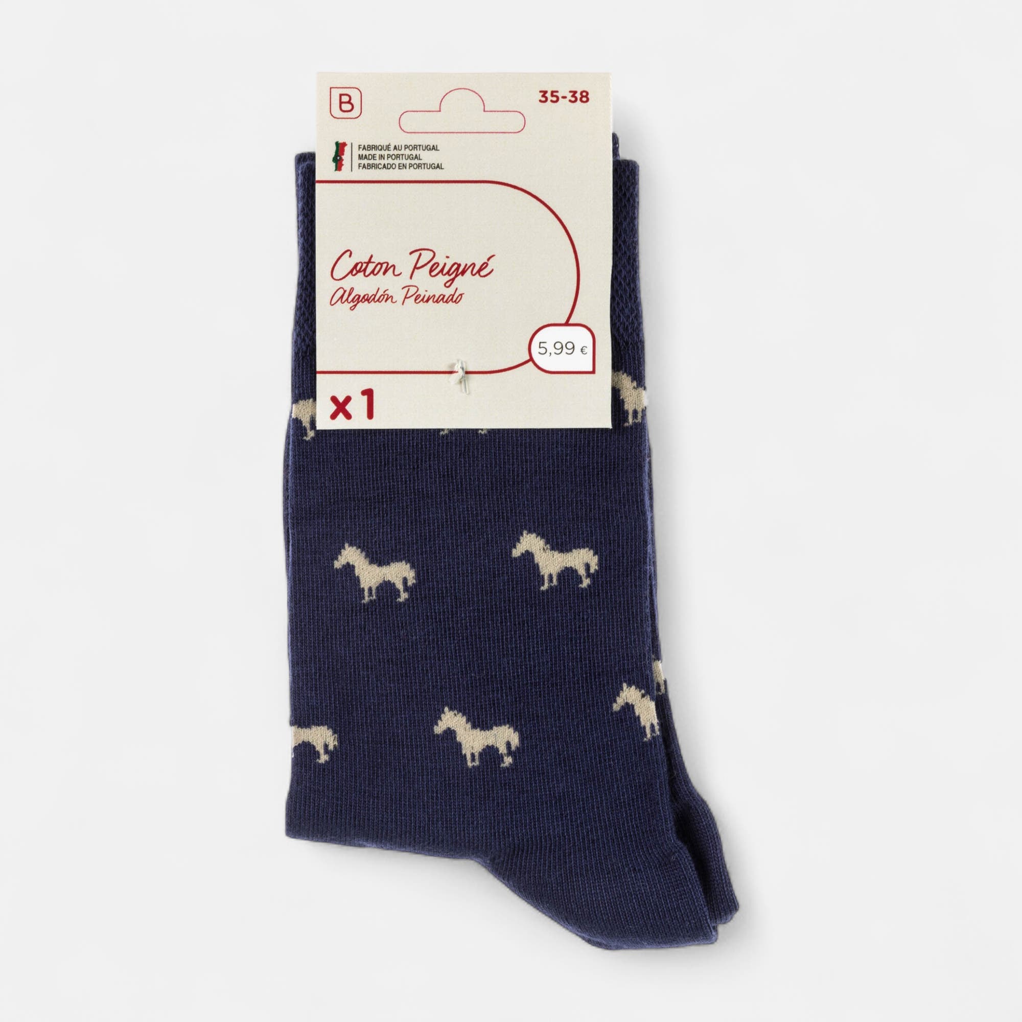 Chaussettes Femme bleu marine