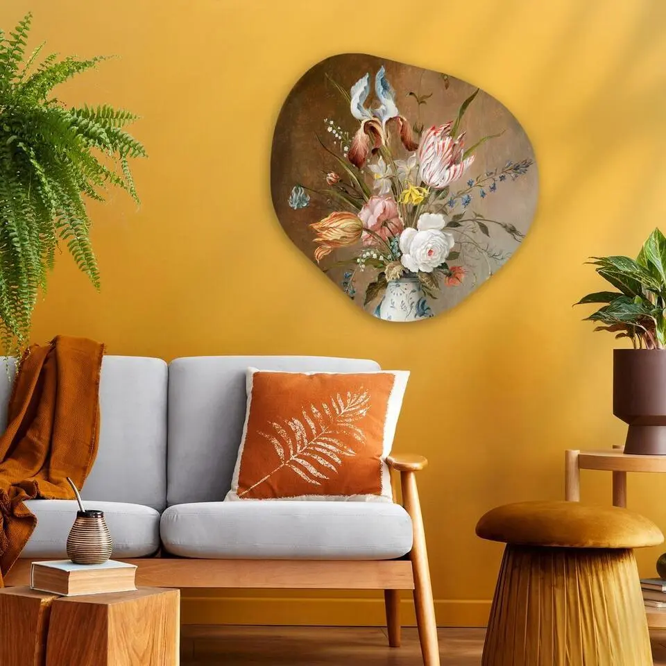 MuchoWow Wand decoratie 60x60cm Bloemstilleven Balthasar van