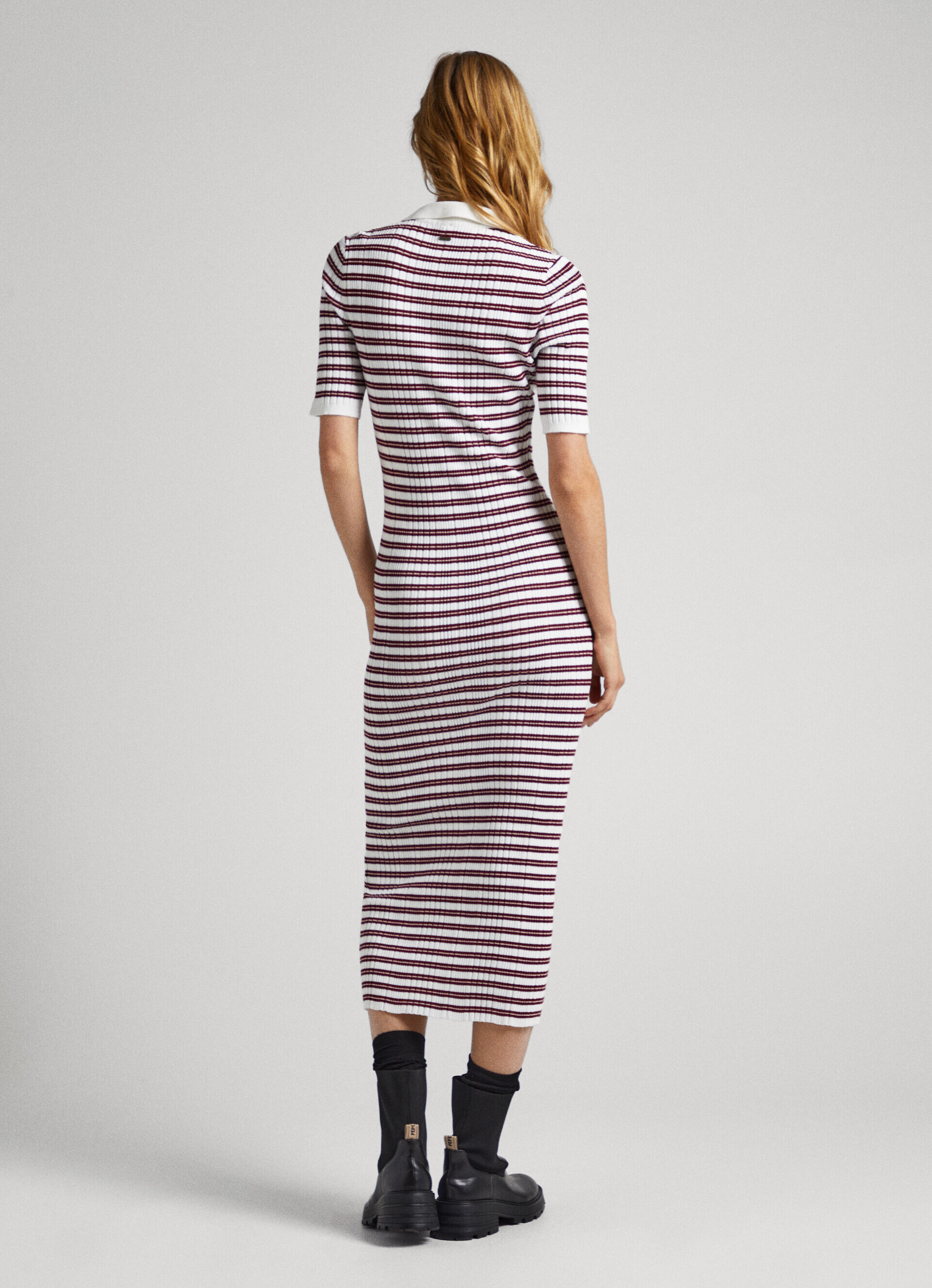 VESTIDO LISTRADO BICOLOR - multicolorido