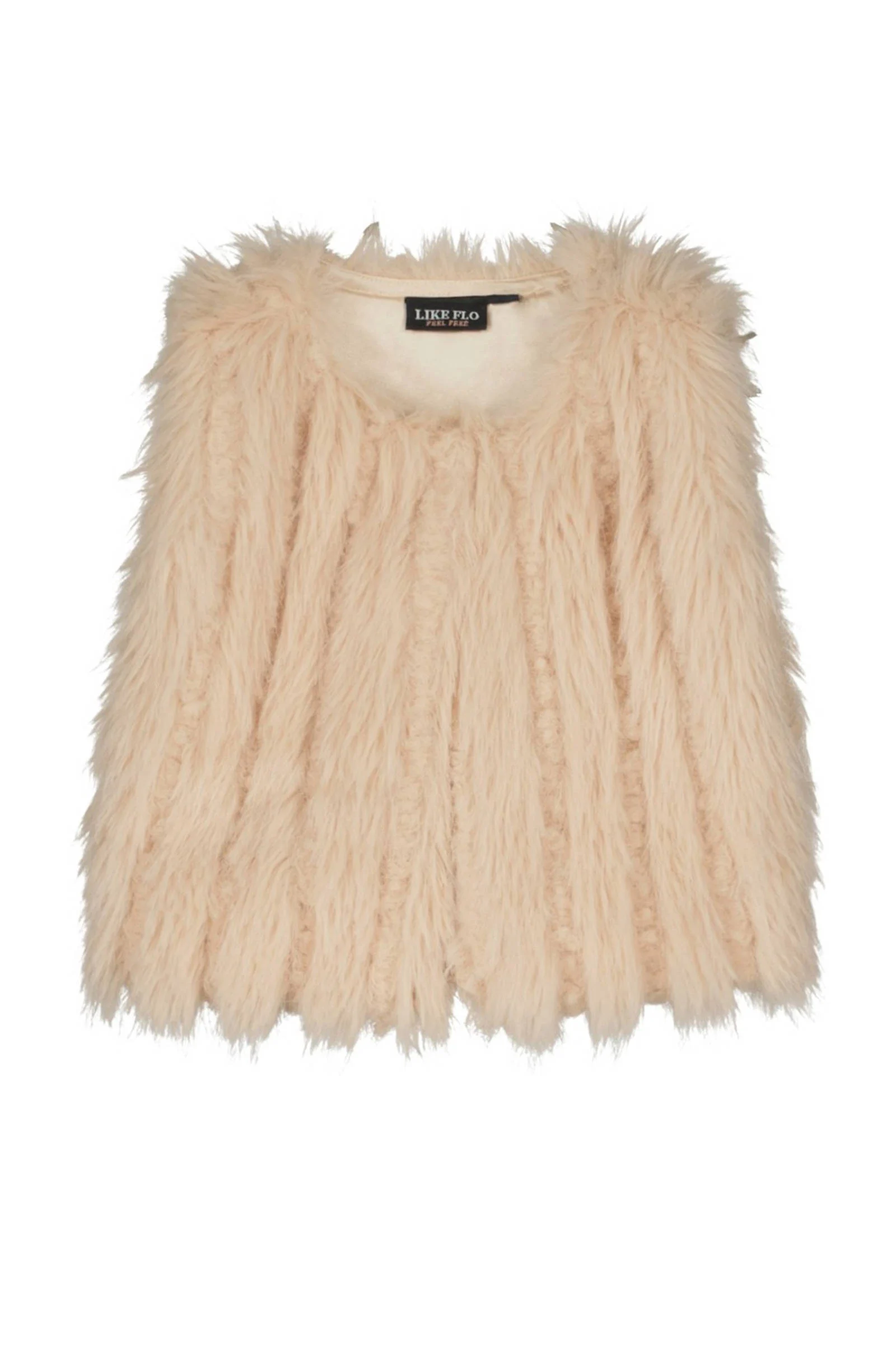 Like Flo imitatiebont gilet Grace taupe