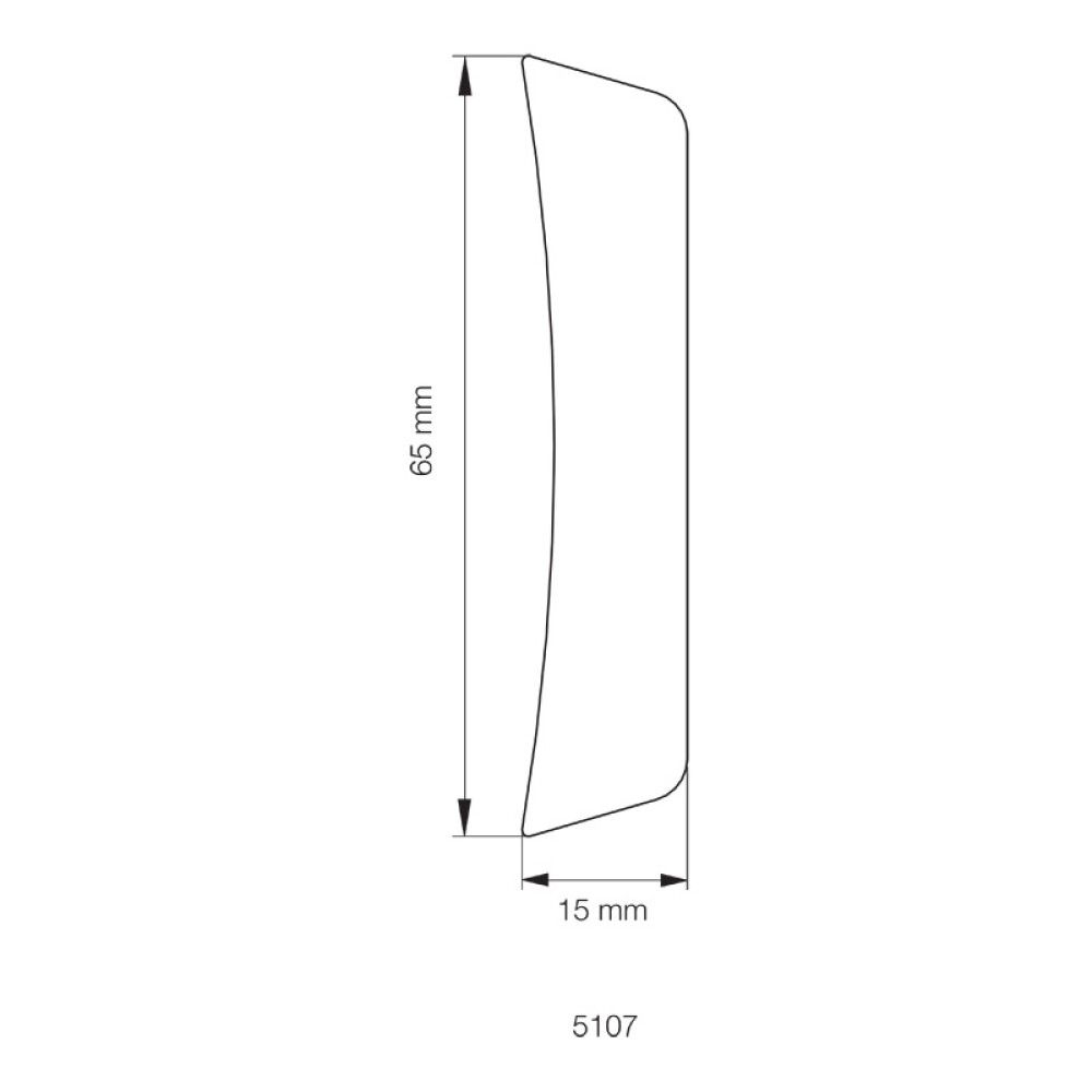 FORINGSLIST EASY HVIT 15X65X2300MM