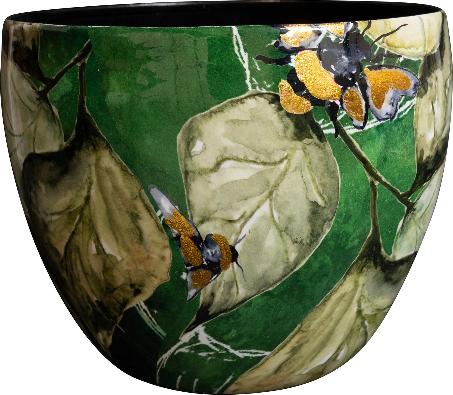 TS bloempot Bee groen D 21 H 16 cm