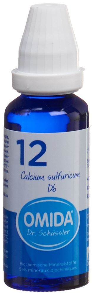 Omida Nr12 Calcium sulfuricum 6 D<br>30 ml, Flasche, Dilution