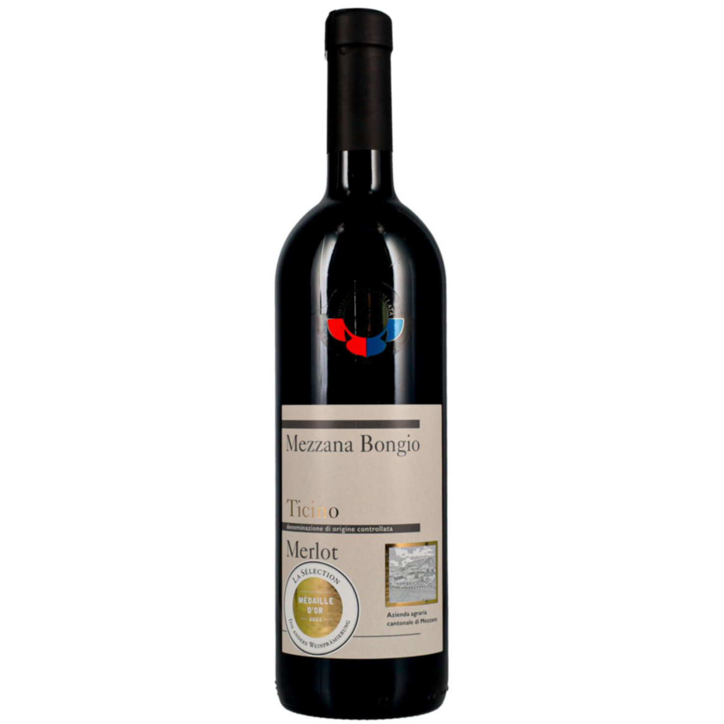 Ticino DOC Merlot VITI Mezzana Bongio Azienda Cantonale Mezzana -75cl