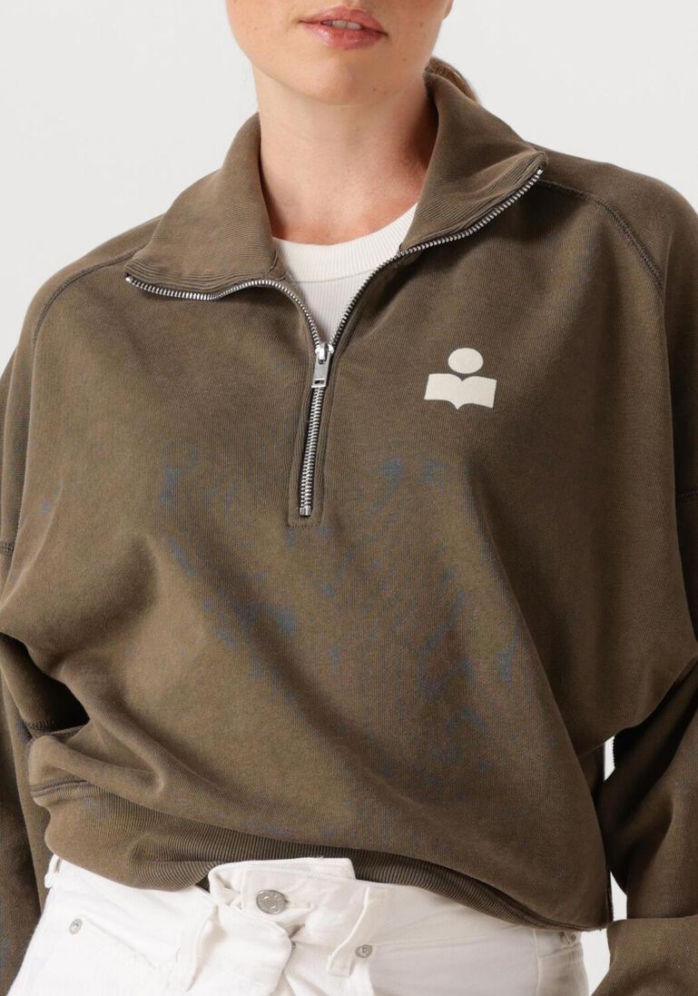 bronskleurig marant etoile trui ross-ga 25asw0093fa