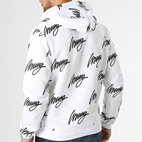 Sweat Capuche Sign Blanc