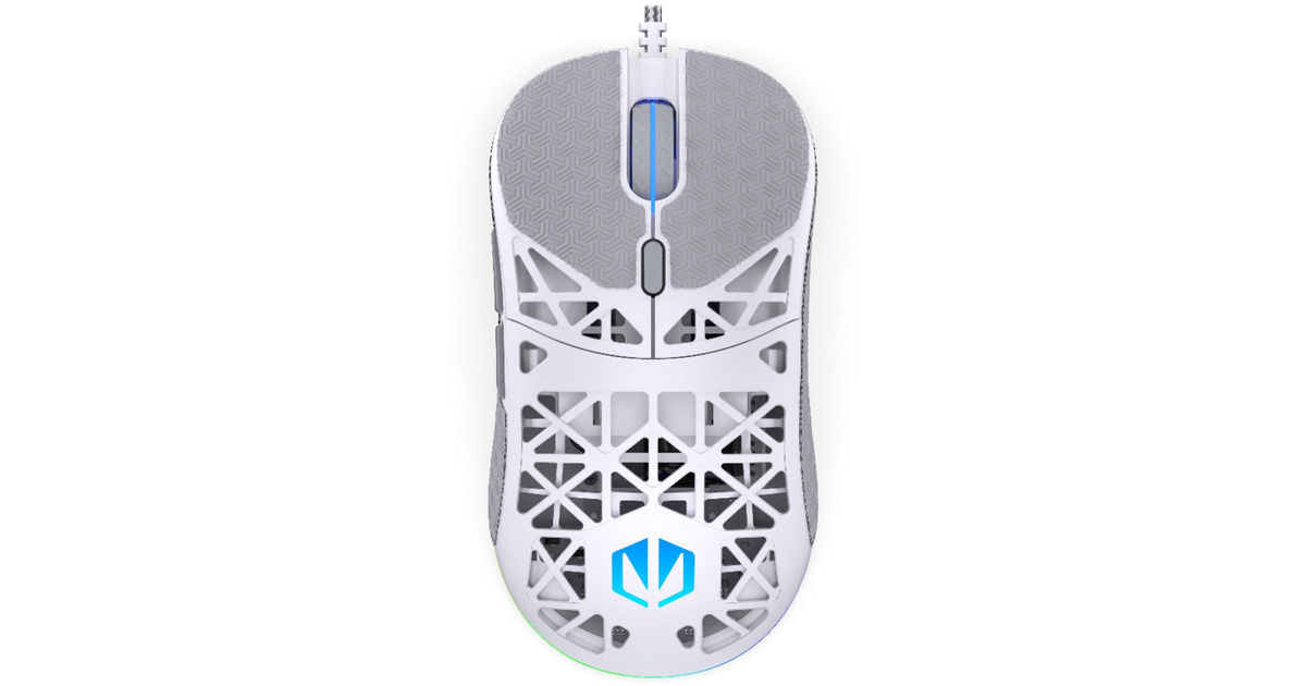 ENDORFYLIV Onyx White gaming muis  (Wit, 12.000 DPI, ARGB)