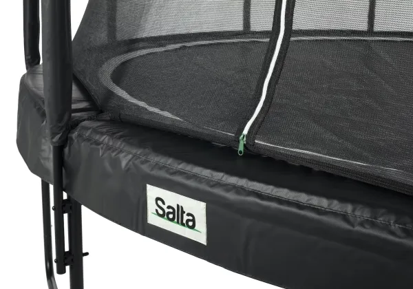 Salta Premium Black Edition, Trampolin, Rund, 100 kg, 5 År, Safety net, Sort