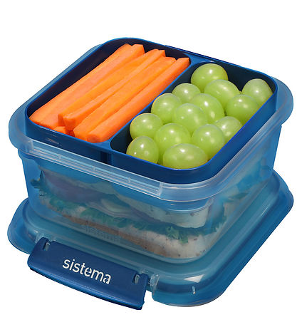 Sistema Brotdose - 1,15 l - Square Stax To Go - Blau