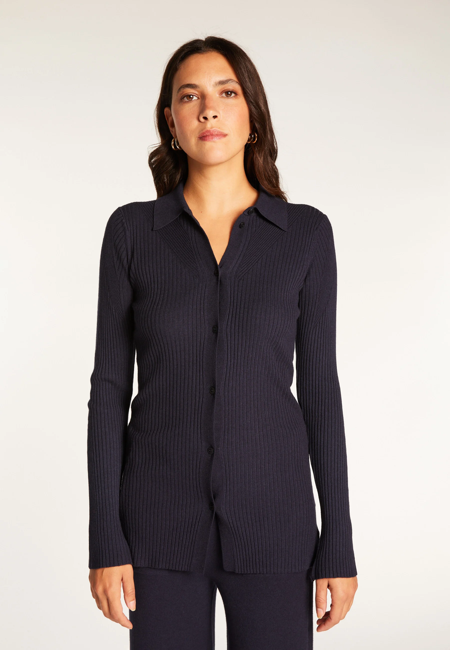 REDAAH24 - Chemise en laine mélangée | Bleu