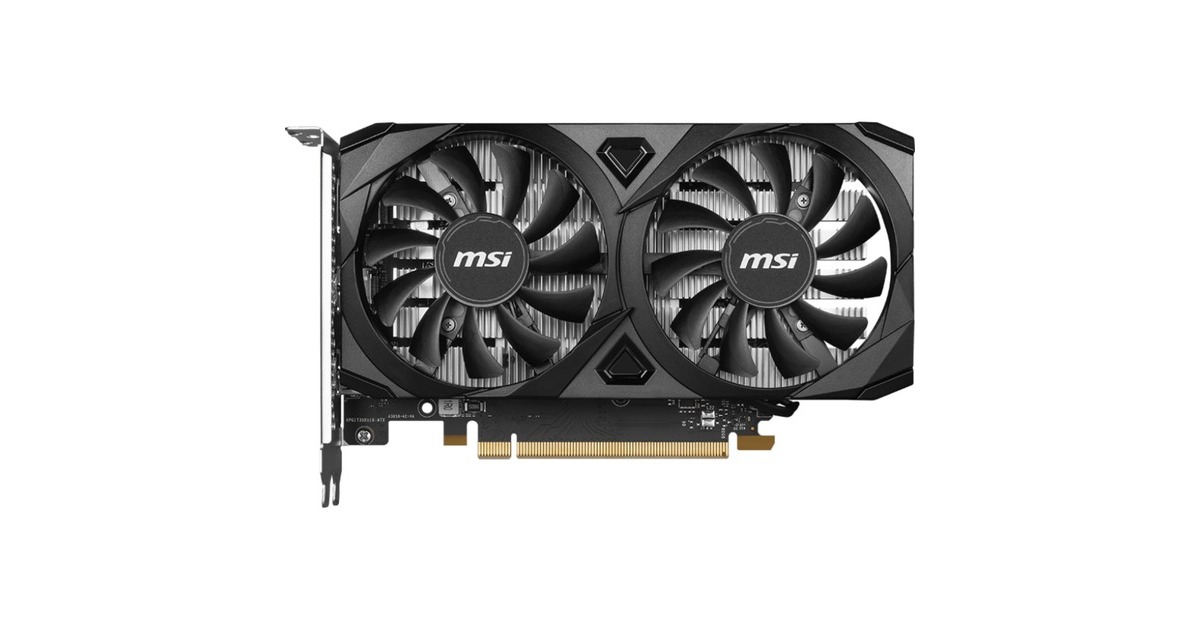 MSIGeForce RTX 3050 Ventus 2X E 6G OC grafische kaart  (2x HDMI, 1x DisplayPort, DLSS)