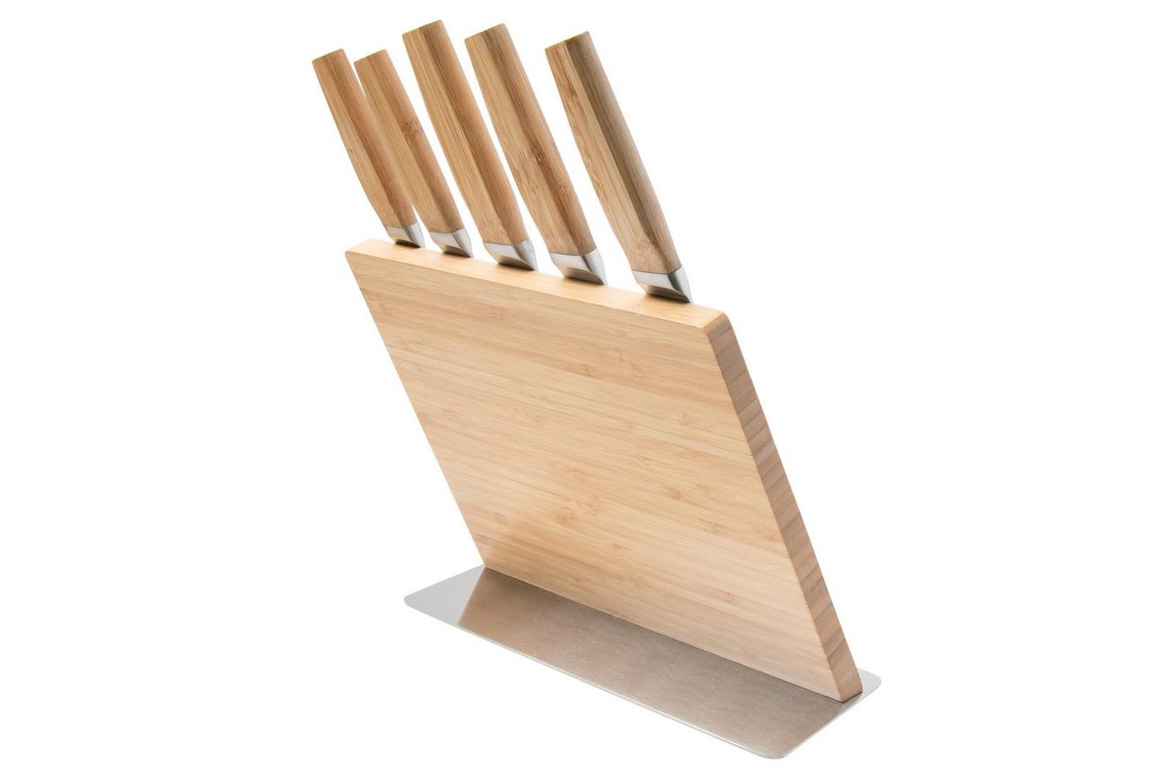 Richardson Sheffield Nomad bamboe 11111K514K20  5-delige messenset met magnetisch messenblok