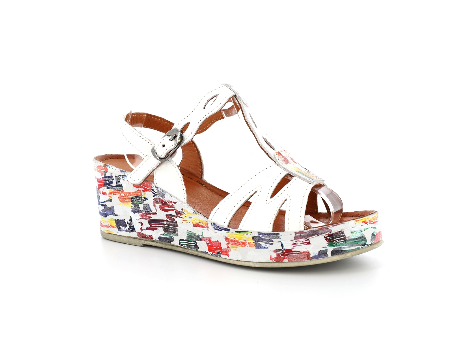 K brand-FAPOR Cuir Multi Blanc