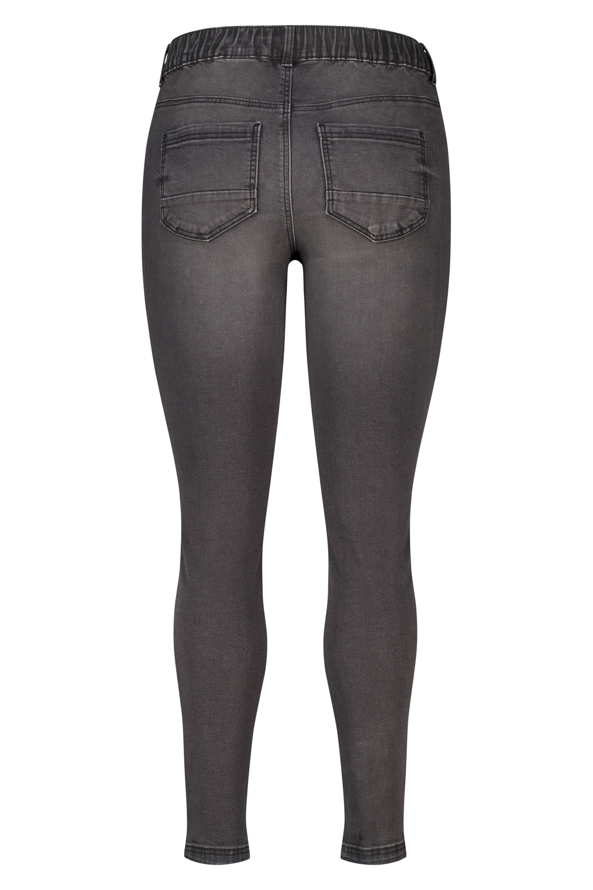 Tregging met denim look Grijs