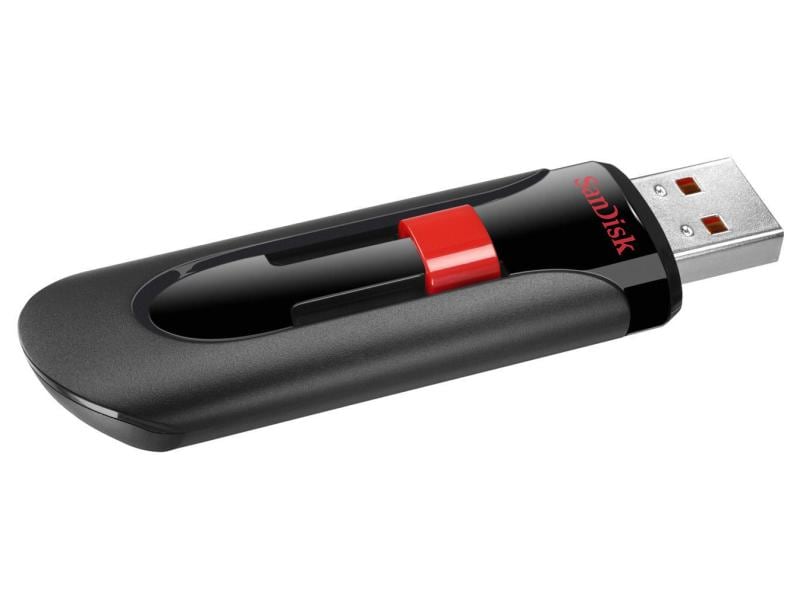 SanDisk USB-Stick Cruzer Glide USB2.0 32 GB USB-Stick mit 32 GB Speicherkapazität und 9 MB/s Lesegeschwindigkeit