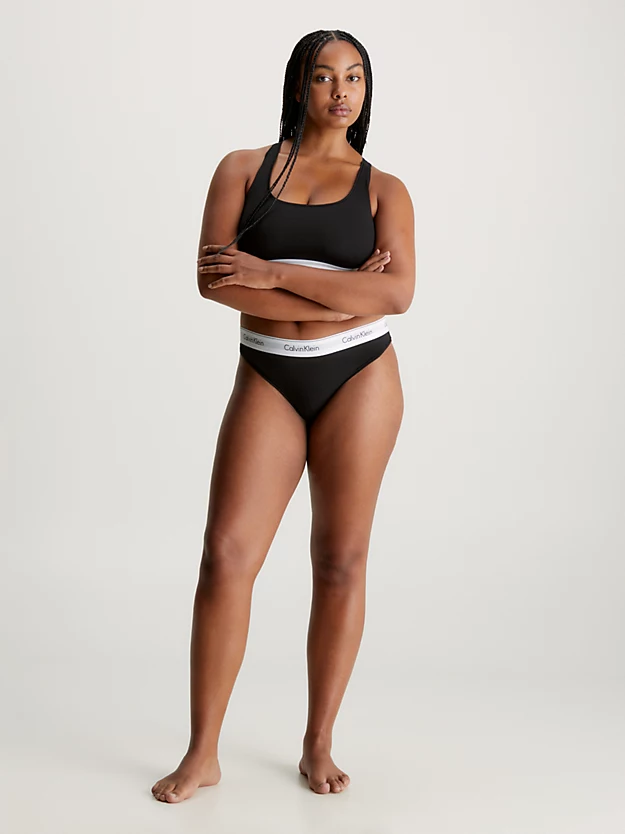 Calcinha fio dental plus size - algodão moderno