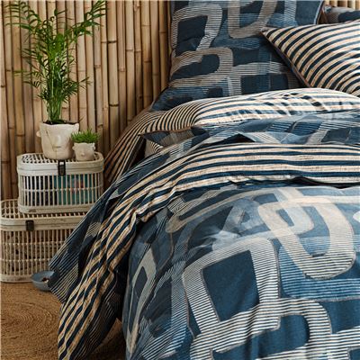 Linge de lit motifs graphiques